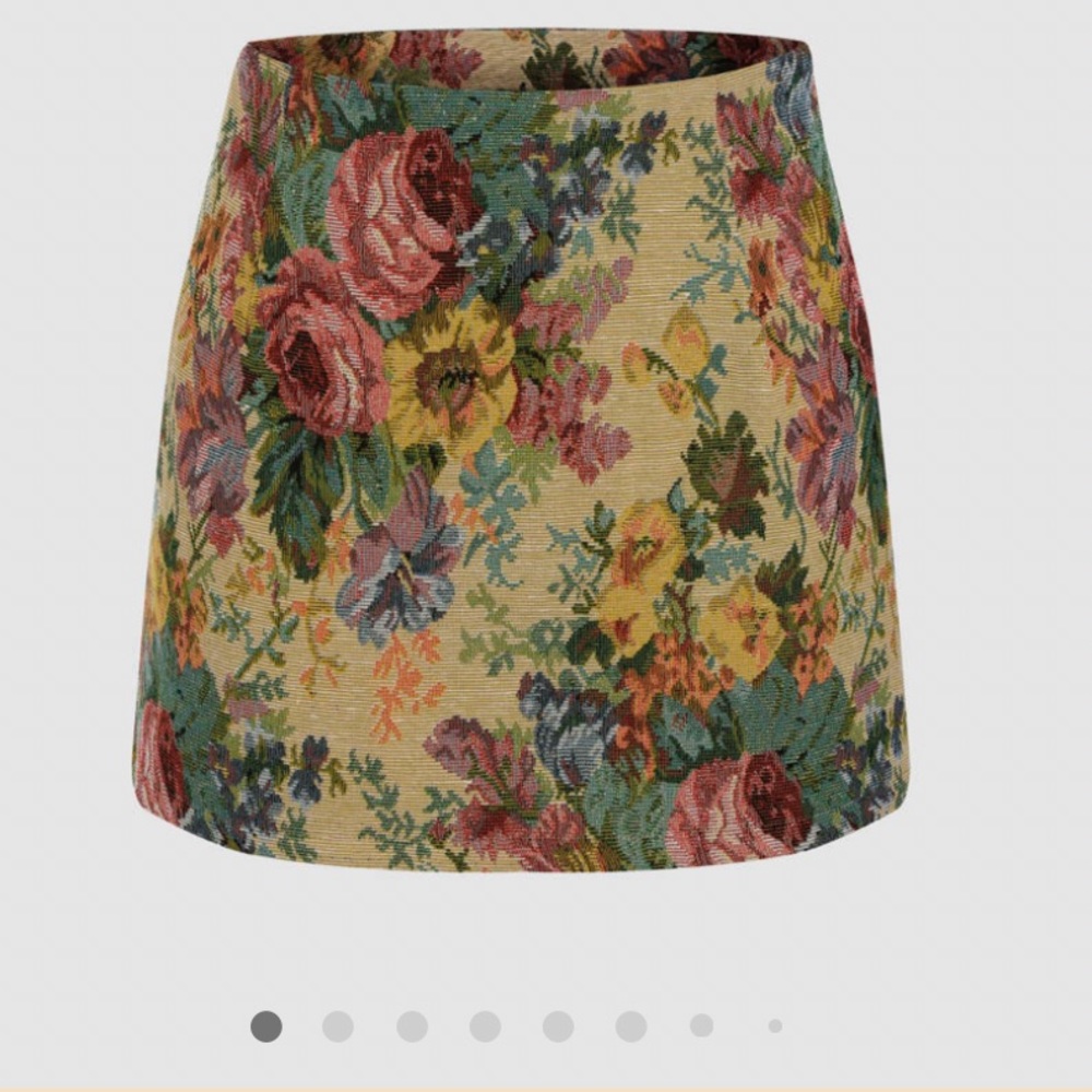 Grandma’s Vineyard floral skirt